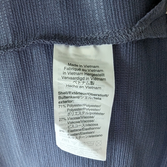 J Crew Blue Button Front Textured Sleeveless Top XL - Picture 7 of 7